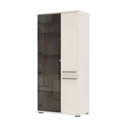 OTTO home Vitrine »Opera, Showcase mit Parsol-Sicherheitsglas im modernen Look« UV lackiert, Soft Close Funktion, Höhenverstellbare Füße