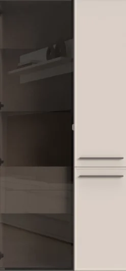 OTTO home Vitrine »Opera, Showcase mit Parsol-Sicherheitsglas im modernen Look« UV lackiert, Soft Close Funktion, Höhenverstellbare Füße