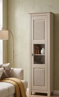 OTTO home Vitrine »Rauna Vitrinenschrank, Stauraumchrank« Höhe 180 cm, aus massiver Kiefer, FSC®-zertifiziert