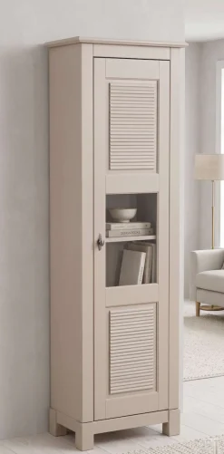 OTTO home Vitrine »Rauna Vitrinenschrank, Stauraumchrank« Höhe 180 cm, aus massiver Kiefer, FSC®-zertifiziert