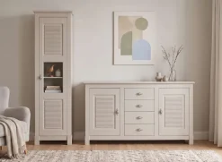 OTTO home Vitrine »Rauna Vitrinenschrank, Stauraumchrank« Höhe 180 cm, aus massiver Kiefer, FSC®-zertifiziert