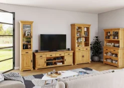 OTTO home Vitrine »Rügen« zertifiziertes Massivholz, Höhe 192 cm, im Landhausstil