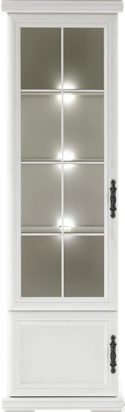 OTTO home Vitrine »Royal, Standvitrine, eleganter Vitrinenschrank, Glasvitrine« im Laushausstil, ausreichend Stauraum, Metallgriffe, 192 cm hoch
