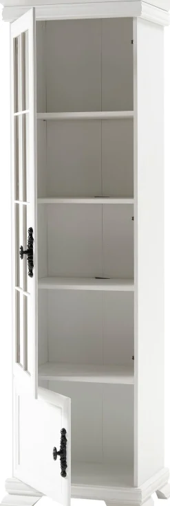 OTTO home Vitrine »Royal, Standvitrine, eleganter Vitrinenschrank, Glasvitrine« im Laushausstil, ausreichend Stauraum, Metallgriffe, 192 cm hoch
