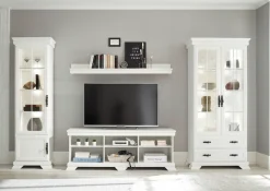 OTTO home Vitrine »Royal, Standvitrine, eleganter Vitrinenschrank, Glasvitrine« im Laushausstil, ausreichend Stauraum, Metallgriffe, 192 cm hoch