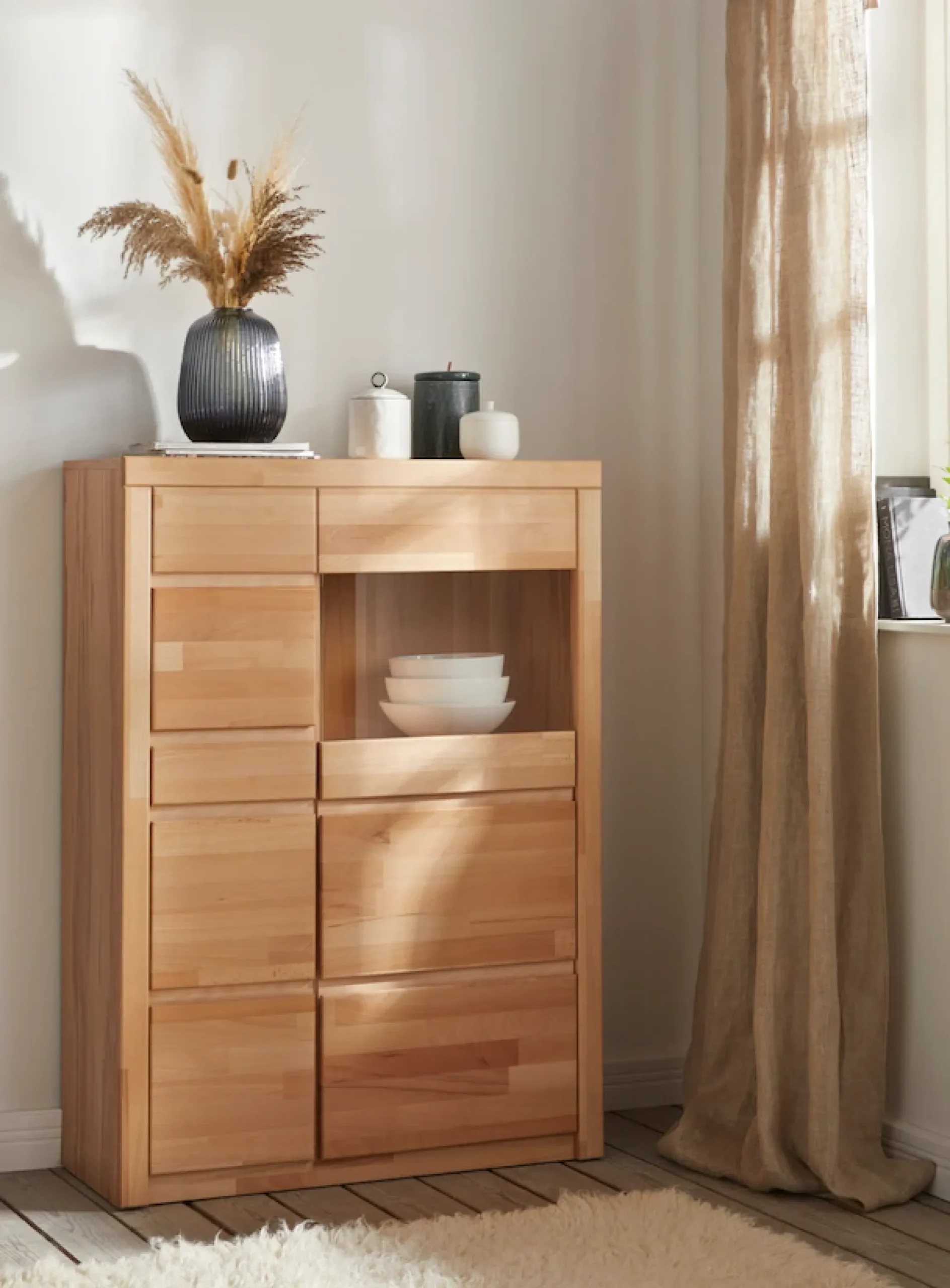 OTTO home Vitrine »Silkeborg« Höhe, 125 cm