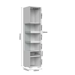 OTTO home Vitrine »Sky45, Höhe 201 cm« Vitrine, Lackiert mit wasserbasiertem UV-Lack