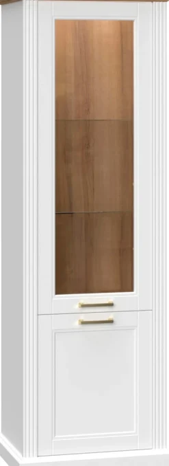 OTTO home Vitrine »Tara« (H/B/T): 200/66/48cm,lackiert mit wasserbasiertem UV-Lack, Soft-Close-Funktion