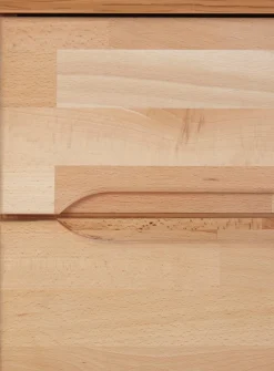 OTTO home Vitrine »VETRO: Fronten aus Massivholz, Korpus aus Melamin, 1Glastür« Kernbuche B/T/H:50/40/144cm, 2Variable einlegeboden, Türanschlag L/R