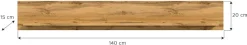 OTTO home Wandboard »AOSTA, Breite 140 cm, 1 Ablageboden« in verschiedenen Farbausführungen, individuell kombinierbar,Regal, Wandregal, Ablageboard, Wandpaneel, Wohnzimmerregal