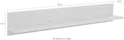 OTTO home Wandregal »Mette« mit Ablage, Breite 90 cm