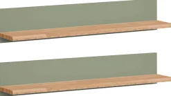 OTTO home Wandregal »Ribe,2er Set,teilmassiv mit massiver Ablagefläche, Breite: je 90 cm« Set, 2 Stk. tlg. Ablageflächen Eiche massiv