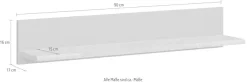 OTTO home Wandregal »Ribe,2er Set,teilmassiv mit massiver Ablagefläche, Breite: je 90 cm« Set, 2 Stk. tlg. Ablageflächen Eiche massiv