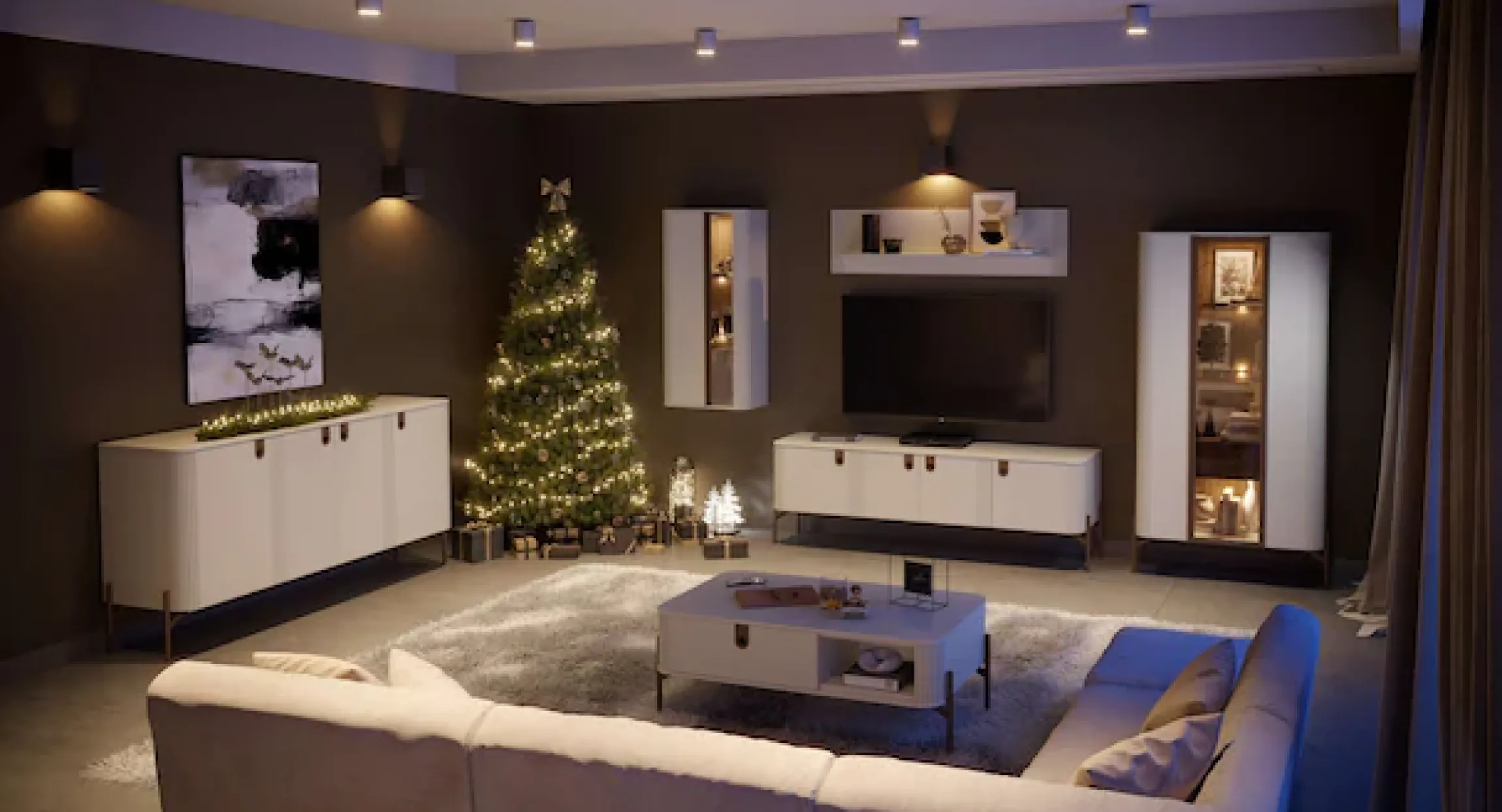OTTO home Wandregal »Rondo Schwebendes Regal, Wandkonsole, Wandboard« UV lackiert, Ablageboden, Wandmontiert,Breite 140 cm