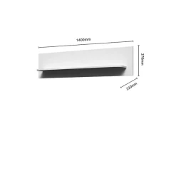 OTTO home Wandregal »Rondo Schwebendes Regal, Wandkonsole, Wandboard« UV lackiert, Ablageboden, Wandmontiert,Breite 140 cm