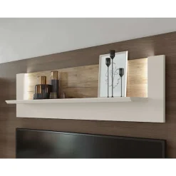 OTTO home Wandregal »Sky45« Mit Beleuchtung, lackiert mit wasserbasiertem UV-Lack