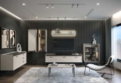 OTTO home Wandregal »Sofy Schwebendes Regal, Wandkonsole, Wandboard, LED-Beleuchtung« UV lackiert, Ablageboden, Wandmontiert,Breite 140 cm