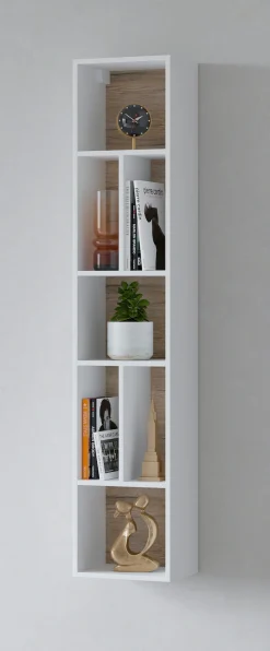 OTTO home Wandregal »Toledo,Höhe 159 cm stilvolle Bücherregal, viel Stauraum« Wandregal Masse 32/159/25 (B/H/T)