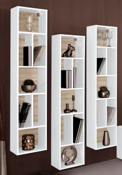 OTTO home Wandregal »Toledo,Höhe 159 cm stilvolle Bücherregal, viel Stauraum« Wandregal Masse 32/159/25 (B/H/T)