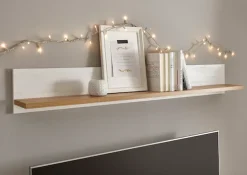 OTTO home Wandregal »Westminster, Wandboard im Landhausstil, Hängeregal, Wandhalter« mit Ablagefach, vielseitig einsetzbar, 138 cm breit