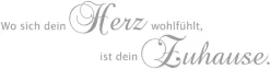 OTTO home Wandspruch »Wo sich dein Herz wohlfühlt, ist dein Zuhause« Wandaufkleber, selbstklebend, rückstandslos abziehbar, Sticker, Spruch