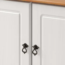 OTTO home Waschbeckenunterschrank »Finca« aus massivem Kiefernholz, Siphonausschnitt, Breite 62 cm, Höhe 55 cm