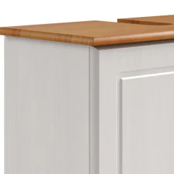 OTTO home Waschbeckenunterschrank »Finca« aus massivem Kiefernholz, Siphonausschnitt, Breite 62 cm, Höhe 55 cm