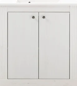 OTTO home Waschtisch »WESTMINSTER, Waschbeckenunterschrank inkl. Waschbecken, Metallgriffe« 1 Stk. tlg. in 2 Farben verfügbar, mit Stauraum, inkl. Waschbecken, Breite 80 cm