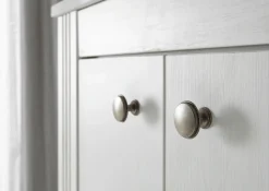 OTTO home Waschtisch »WESTMINSTER, Waschbeckenunterschrank inkl. Waschbecken, Metallgriffe« 1 Stk. tlg. in 2 Farben verfügbar, mit Stauraum, inkl. Waschbecken, Breite 80 cm