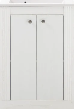 OTTO home Waschtisch »WESTMINSTER, Waschbeckenunterschrank inkl. Waschbecken, Metallgriffe« 1 Stk. tlg. in 2 Farben verfügbar, mit Stauraum, inkl. Waschbecken, Breite 60 cm