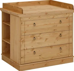 OTTO home Wickelkommode »Indra, Landhausstil, viel Stauraum« FSC® zertifiziertes Massivholz, inklusive Unterbauregal und Aufsatz 100 cm