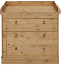 OTTO home Wickelkommode »Indra, Landhausstil, viel Stauraum« FSC® zertifiziertes Massivholz, inklusive Unterbauregal und Aufsatz 100 cm