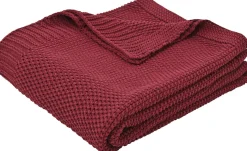 OTTO home Wohndecke »Phelon« 100% Baumwolle, Trendiges Strickmuster, 130 × 170 cm, 540 g/m², weich