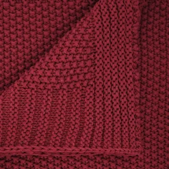 OTTO home Wohndecke »Phelon« 100% Baumwolle, Trendiges Strickmuster, 130 × 170 cm, 540 g/m², weich