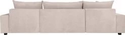 OTTO home Wohnlandschaft »Alexa U-Form, B: 313 cm, inkl. Schlaffunktion« inkl. Bettkasten, 4 Zierkissen, XXL Liegefläche 268x137cm, Federkern