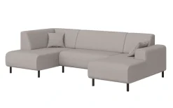 OTTO home Wohnlandschaft »ARROS U-Form mit Wellenunterfederung, Maße B/T/H: 300/163/81 cm« incl. Zierkissen, mit Recamiere links/rechts bestellbar, auch in Cord