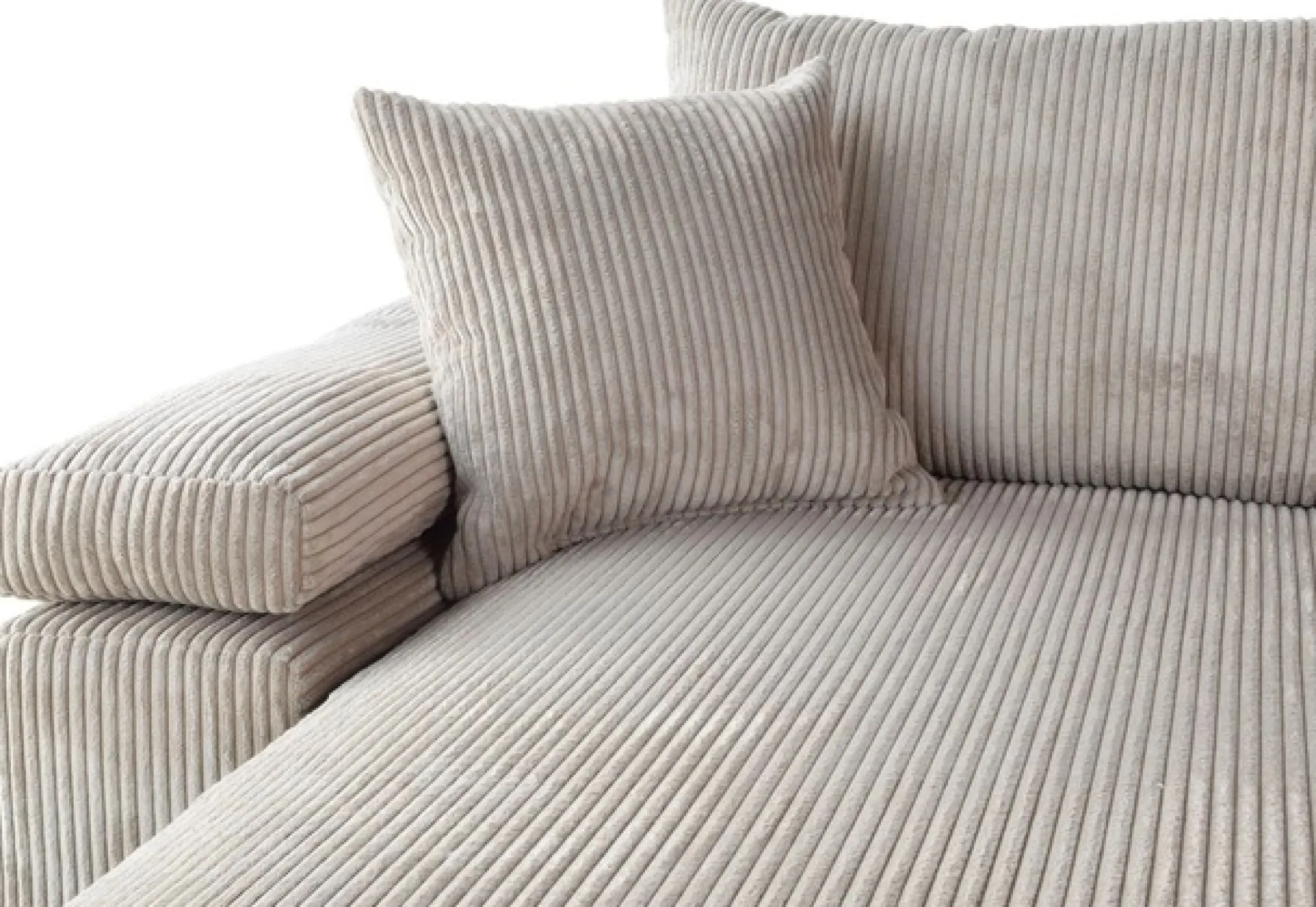 OTTO home Wohnlandschaft »Cosy U-Form, B: 309 cm, XXL-Wohnlandschaft mit Federkern« 2 Zierkissen, Mega-Sofa, Cord oder Struktur weich, Kaltschaumauflage