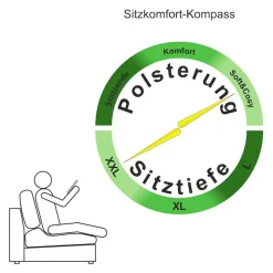 OTTO home Wohnlandschaft »Cosy Lounge U-Form, Breite 385 cm« Mega-Sofa mit Cordstoff bezogen, mit Federkern & 5 Zierkissen
