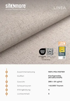 OTTO home Wohnlandschaft »Costello U-Form, B: 363 cm mit Sitztiefen- & Armteilverstellung« optional Schlaffunktion & Bettkasten
