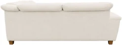 OTTO home Wohnlandschaft »Eggery 352 x 214 cm, auch mit Schlaffunktion & Bettkasten, Holzfüße« Kopfteile verstellbar, U-Form, aus pflegeleichtem Luxus-Microfaser