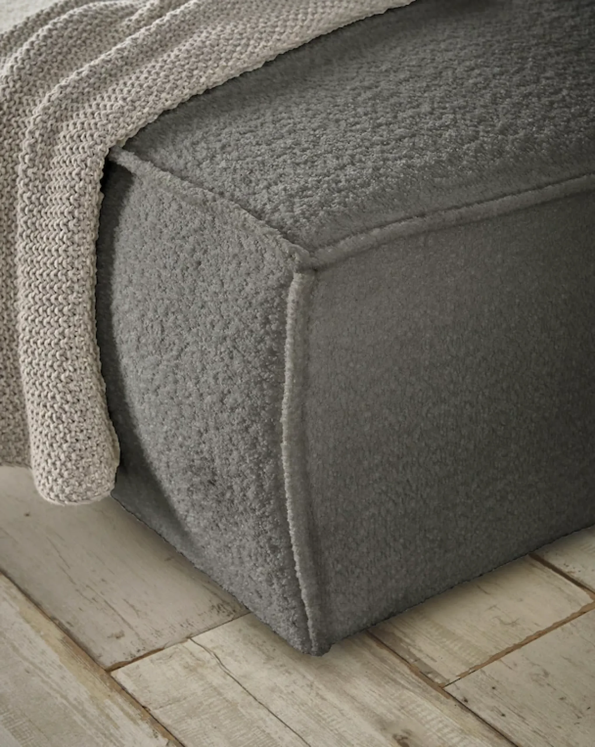 OTTO home Wohnlandschaft »FINNLEYBouclé U-Form XXL 329 cm - OTTO. Verlässliche Qualität.« Schlafsofa, Bettkasten, in Bouclé, Struktur fein und Mega Cord