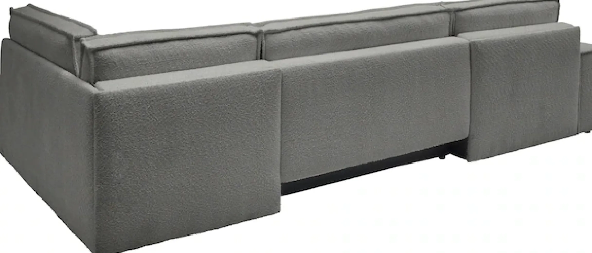 OTTO home Wohnlandschaft »FINNLEYBouclé U-Form XXL 329 cm - OTTO. Verlässliche Qualität.« Schlafsofa, Bettkasten, in Bouclé, Struktur fein und Mega Cord