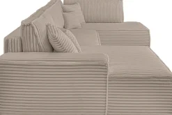 OTTO home Wohnlandschaft »FINNLEYCord U-Form XXL 329 cm - OTTO. Verlässliche Qualität.« Schlafsofa, Bettkasten, in Bouclé, Struktur fein und Mega Cord