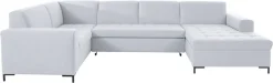 OTTO home Wohnlandschaft »Grazzo, aktuelle Steppung im Sitz, viel Platz, U-Form, Breite 332cm« hochwertige Stoffe aus recyceltem Material, Steppung im Sitzbereich