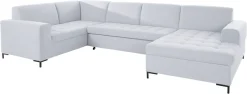 OTTO home Wohnlandschaft »Grazzo, aktuelle Steppung im Sitz, viel Platz, U-Form, Breite 332cm« hochwertige Stoffe aus recyceltem Material, Steppung im Sitzbereich