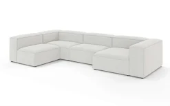 OTTO home Wohnlandschaft »HAILY U-Form mit Ottomane links/rechts, Maße B/T/H: 360/200/72 cm« als Modul oder separat verwendbar, für individuelle Zusammenstellung
