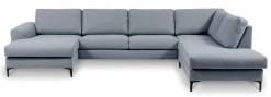 OTTO home Wohnlandschaft »Henry, U-Form, Breite 363 cm« mit Metallbeinen, Wellenunterfederung, wasserabweisender Stoff