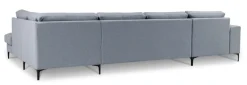 OTTO home Wohnlandschaft »Henry, U-Form, Breite 363 cm« mit Metallbeinen, Wellenunterfederung, wasserabweisender Stoff