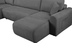 OTTO home Wohnlandschaft »JONAA Feinstruktur, U-Form, 311 cm. -OTTO. Verlässliche Qualität« Tonnentaschen-Federkern, Bettkasten, Schlafsofa (133/270)
