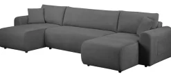 OTTO home Wohnlandschaft »JONAA Feinstruktur, U-Form, 311 cm. -OTTO. Verlässliche Qualität« Tonnentaschen-Federkern, Bettkasten, Schlafsofa (133/270)